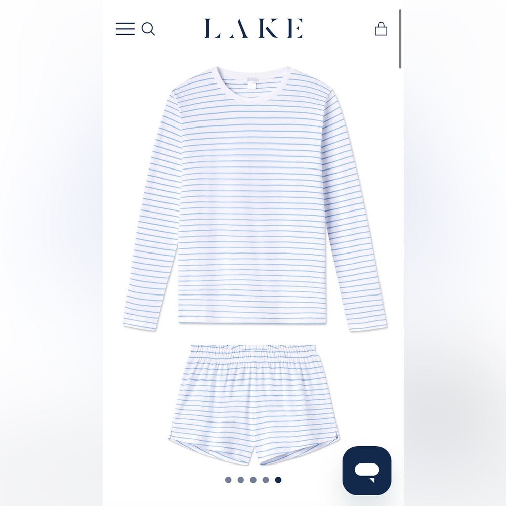 LAKE pajama set size small